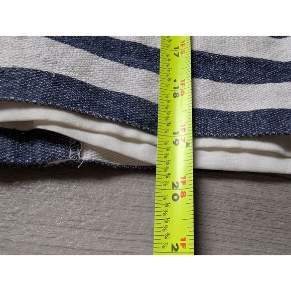 Ann Taylor Womens Linen Striped Pencil Skirt With Front Zippers Size 2 - Picture 7 of 7